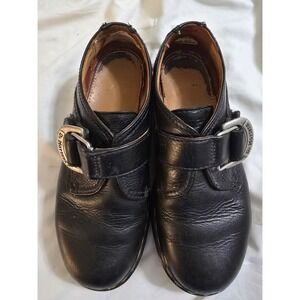 Vtg Dr Martens AirWair Black Leather Shoes Low Top Boots Mens 6 Made In England